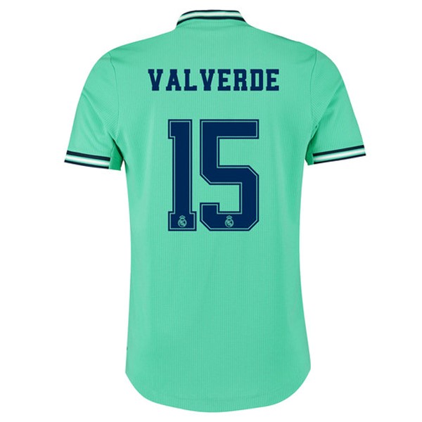 Camiseta Real Madrid NO.15 Valverde Replica Tercera Ropa 2019/20 Verde